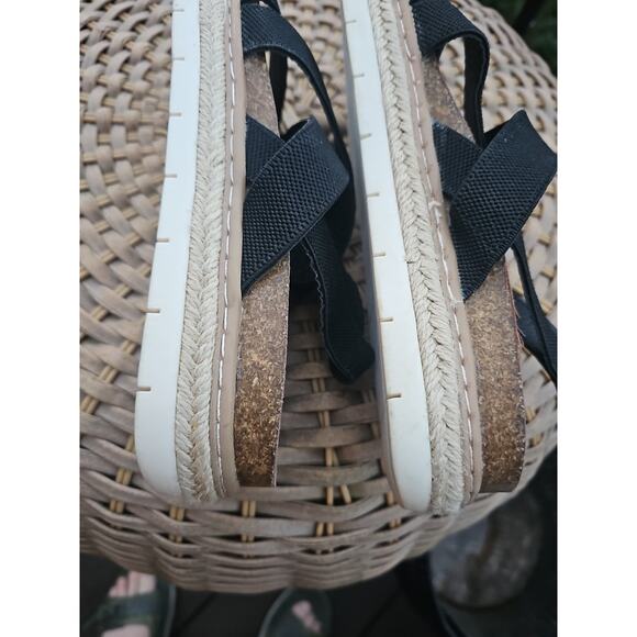 Madden Girl Lorra black espadrille flatform sandal Women’s 8.5 M - Picture 11 of 15